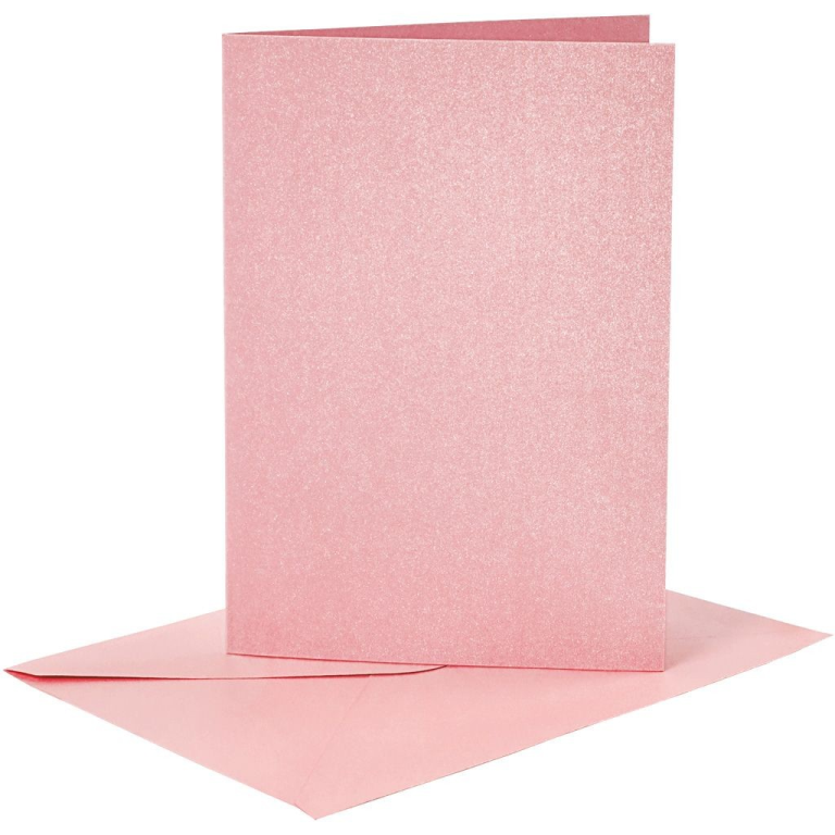 CC Cards & Envelopes 10.5x15 cm Pink 4 pieces