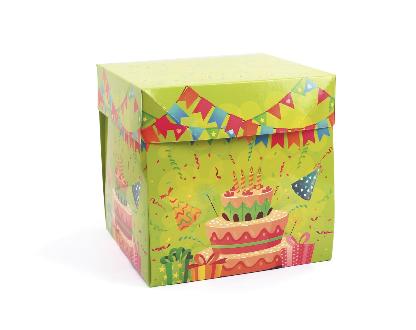 GC Cardboard Gift Box 15x15x15 cm Birthday