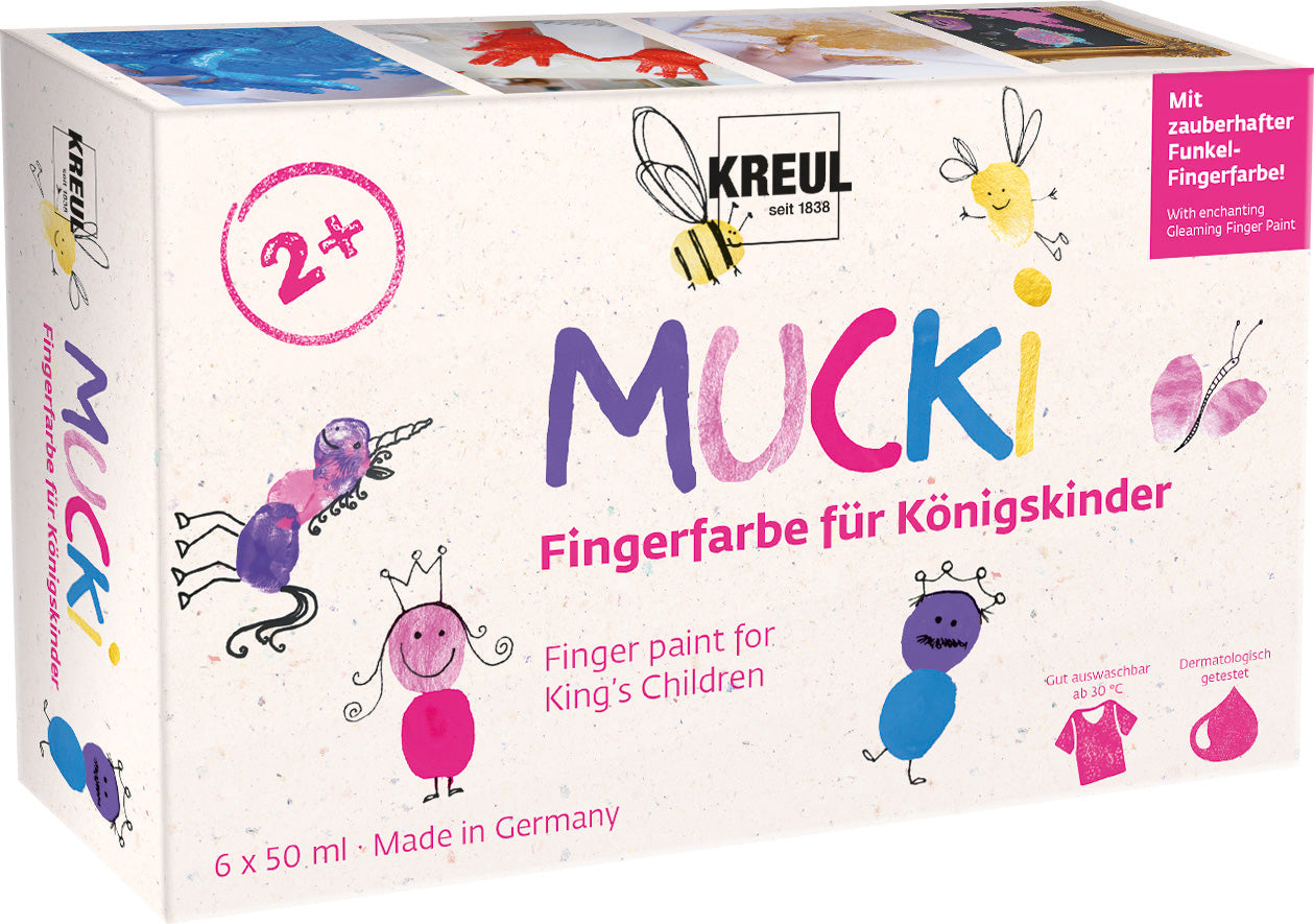 Kreul Mucki Vingerverf Set 6x50 ml Royal