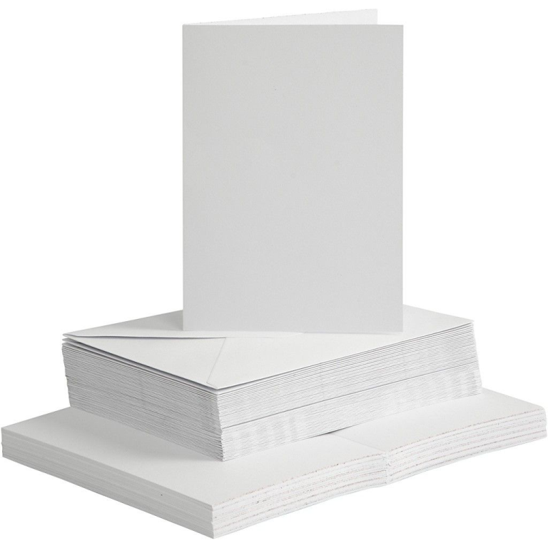 CC Kaarten & Enveloppen Wit 10,5x15 cm 50 sets