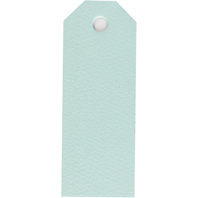 Manila-Etiketten 3x8 cm Hellblau 20 Stück