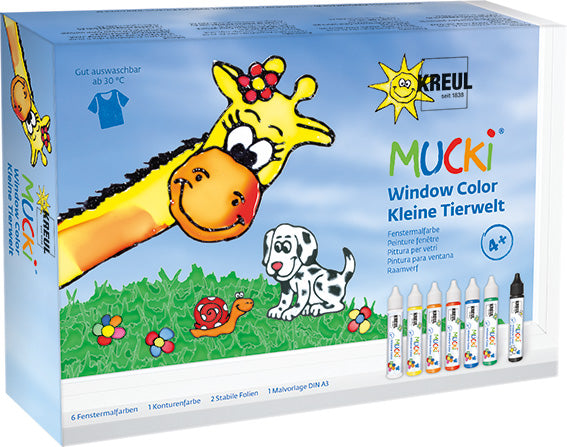 Mucki Raamverf Set 7x29 ml Wild Life Dieren