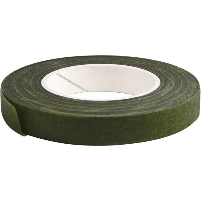 CC Floral Tape 12mm × 27 m Donkergroen
