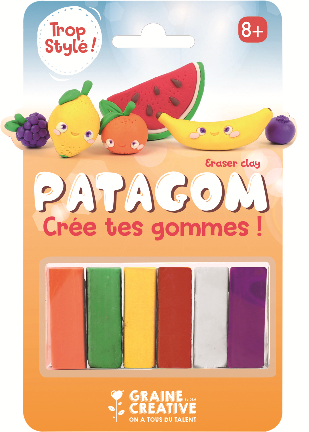 Patagom Gum Clay Set Fruit 6x25 gr