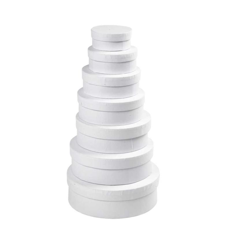 CC Ronde Dozen Set 7 stuks h: 4-7 cm d: 8.5-21.5 cm