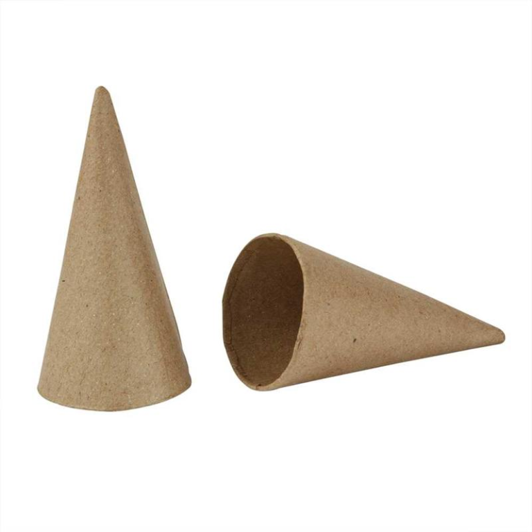 CC Papier-maché Kegels h: 10 cm 10 stuks