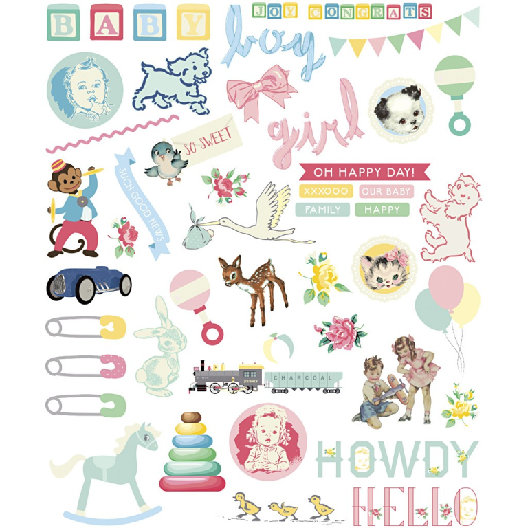 CC Stickers Baby 15-125 mm 96 pieces