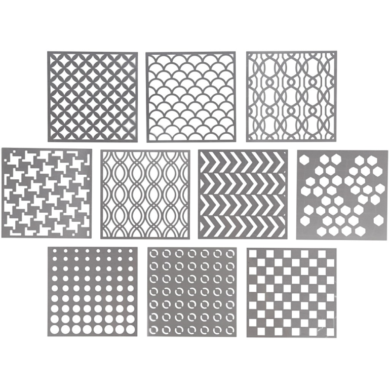 CC Sjablonen Set 15cm 10 stuks