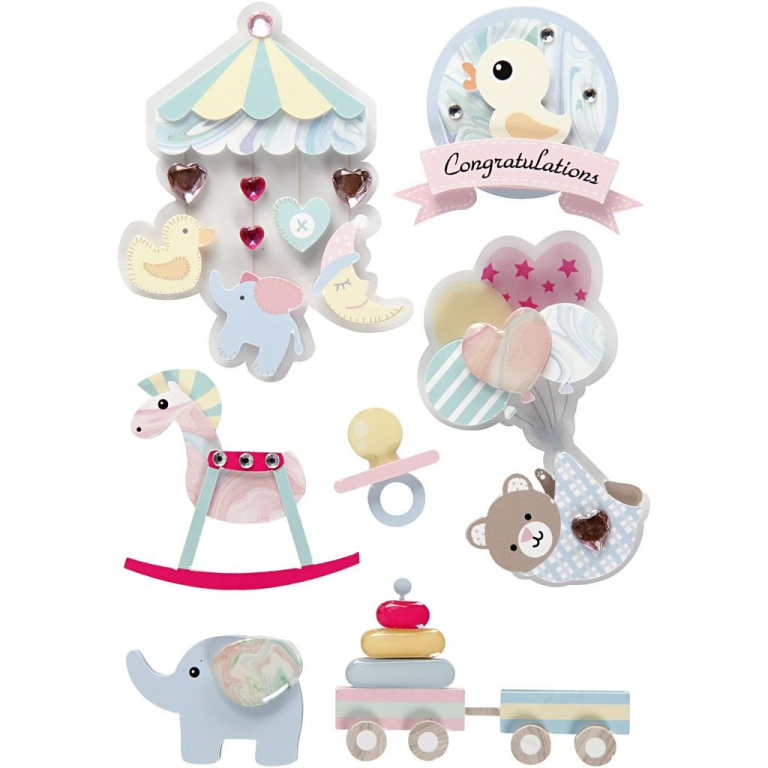 CC 3D Stickers Baby