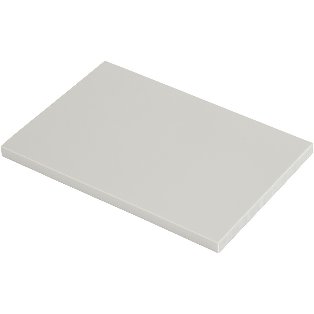 CC Rubberen Snijblok 10x15,5 cm Lichtgrijs 10 stuks
