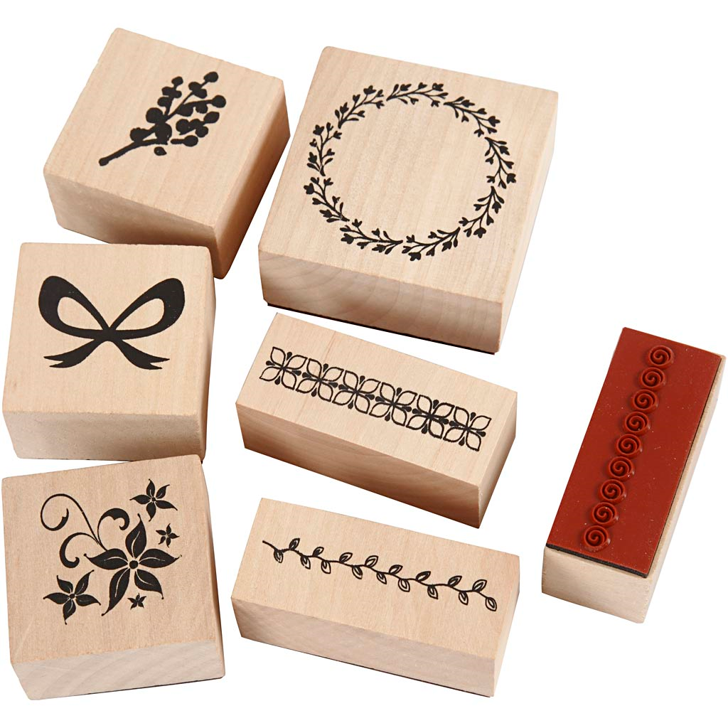 CC Holzstempel-Set Natur