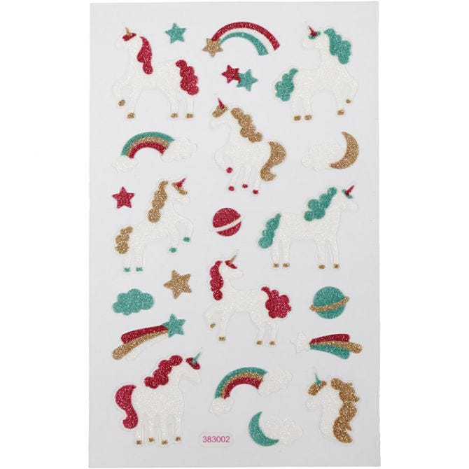 CC Sticker Sheet Unicorn 10x16 cm