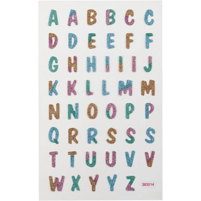 CC Stickerbogen Buchstaben 10x16 cm