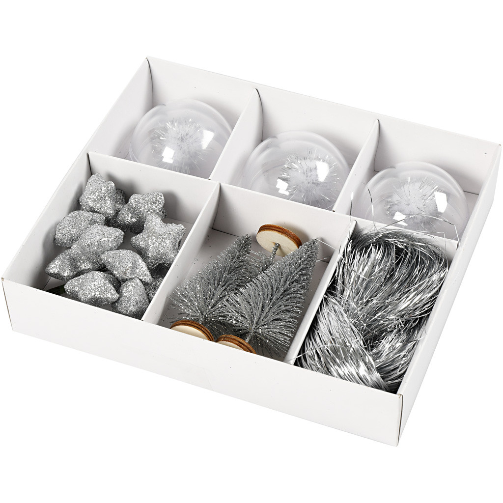 CC Geschenkverpackung Set Weihnachten Silber