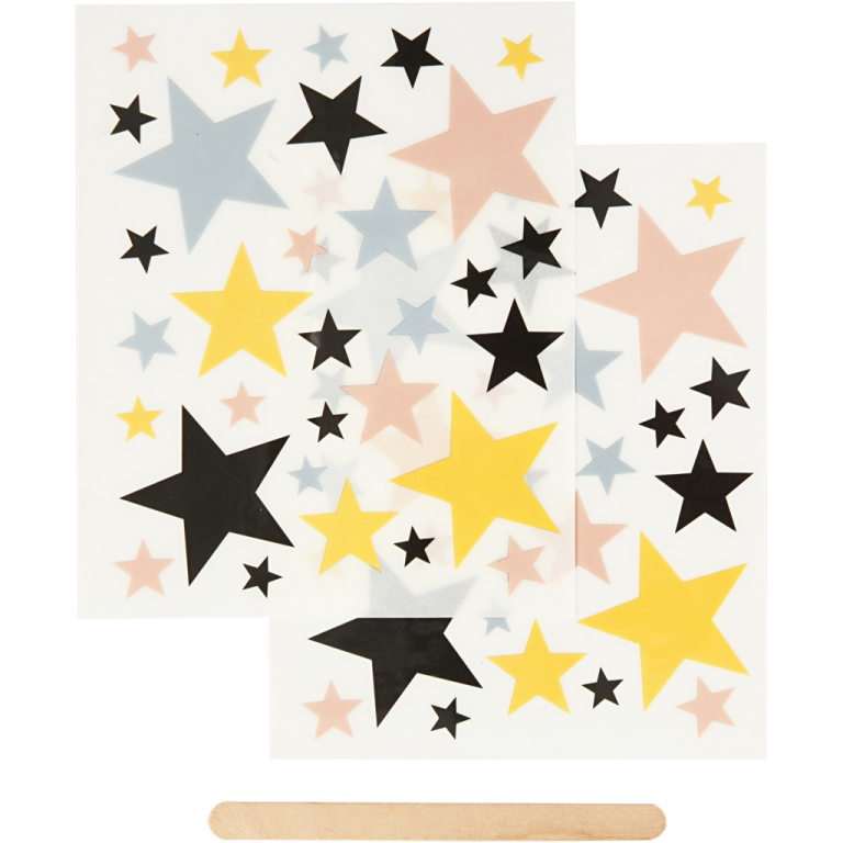 CC Rub-on Stars 12x15 cm 2 sheets
