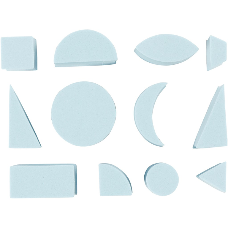 CC Geometrische Foam Stempels 12 stuks