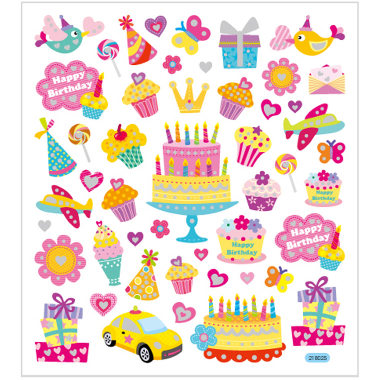 CC Verjaardag stickers