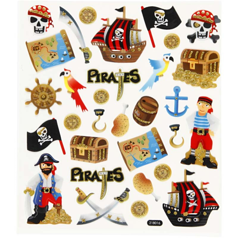 CC Fancy Stickers Pirates 15x16.5 cm