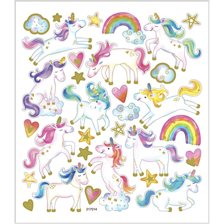 CC Fancy Stickers Einhorn