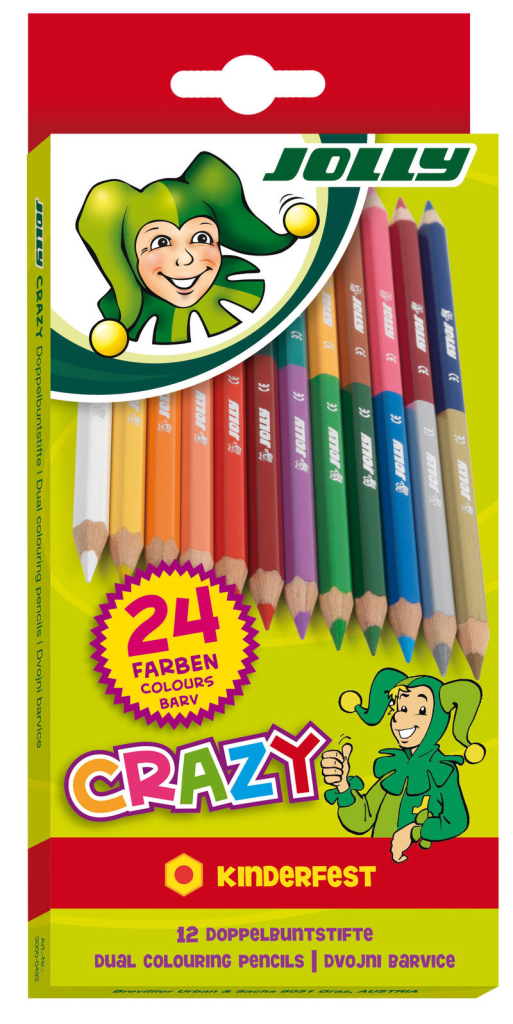 Jolly Crazy Colour Pencils 24 colours