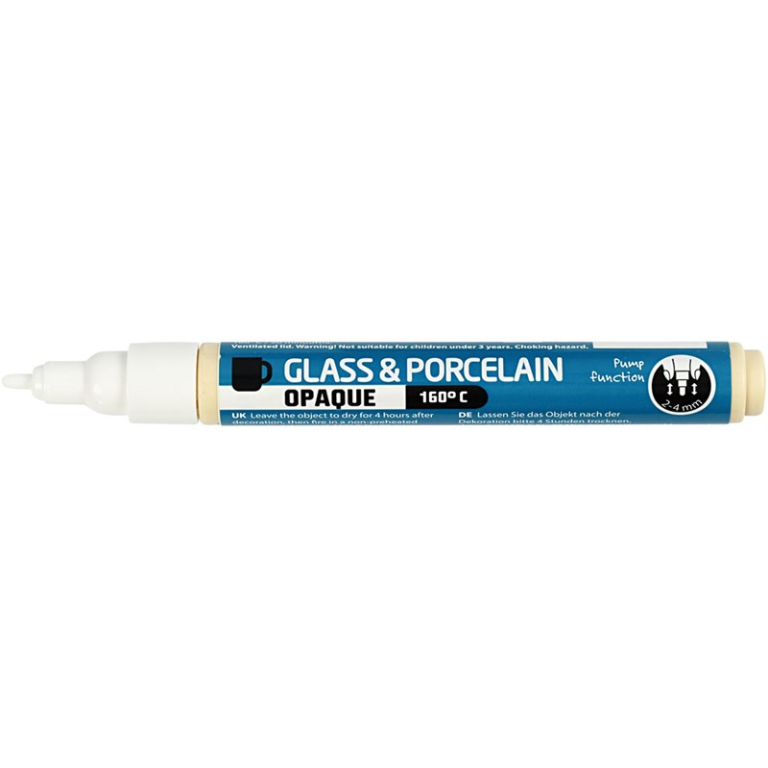 CC Glas- en Porseleinstift Dekkend Wit