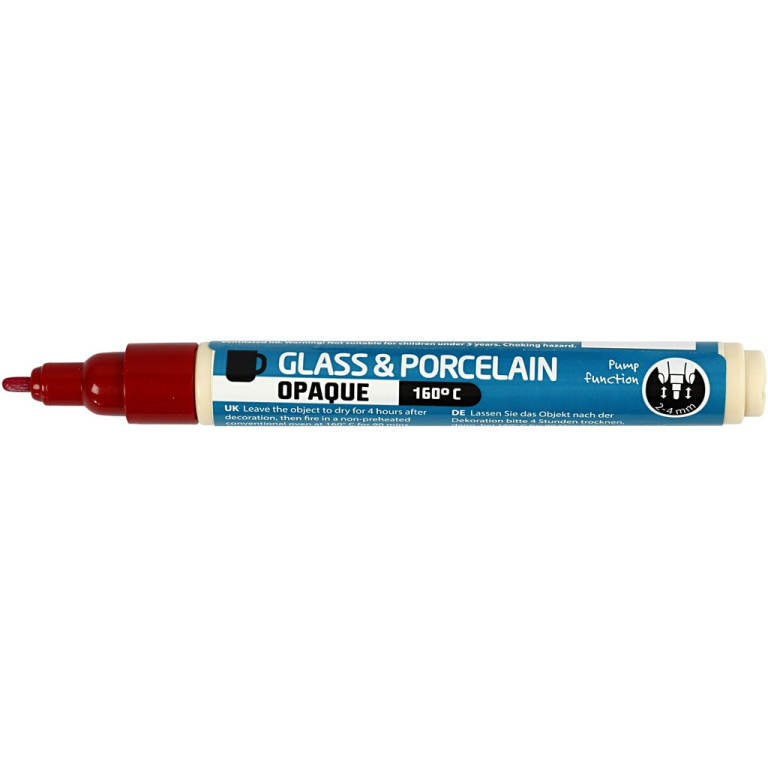 CC Glass and Porcelain Marker Opaque Dark Red