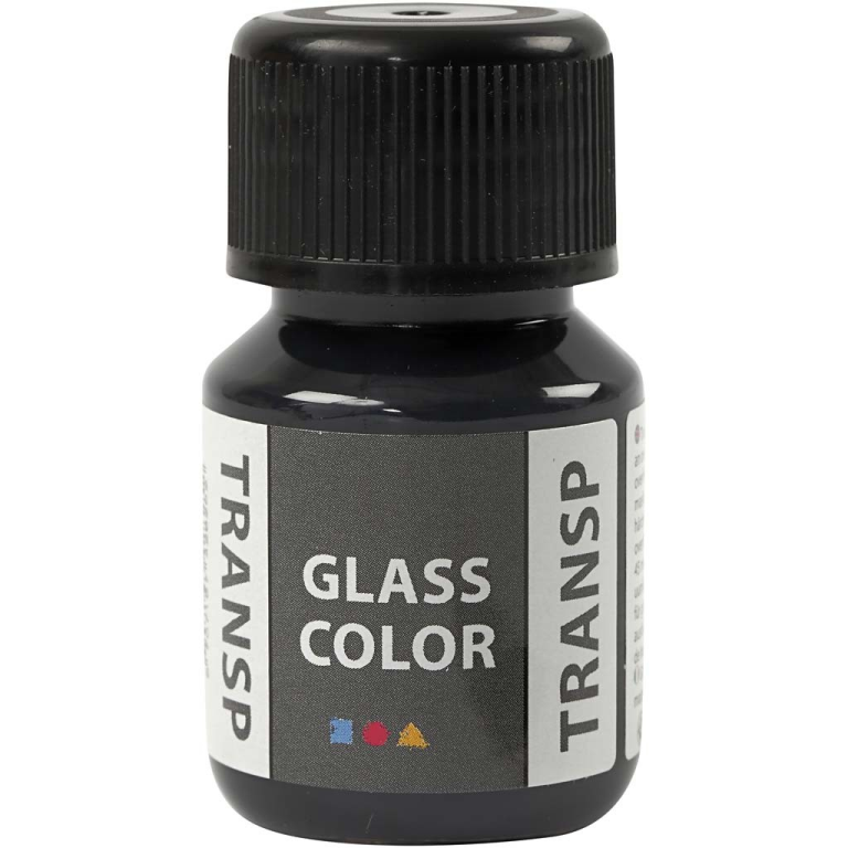 CC Glasfarbe Transparent Schwarz 30ml