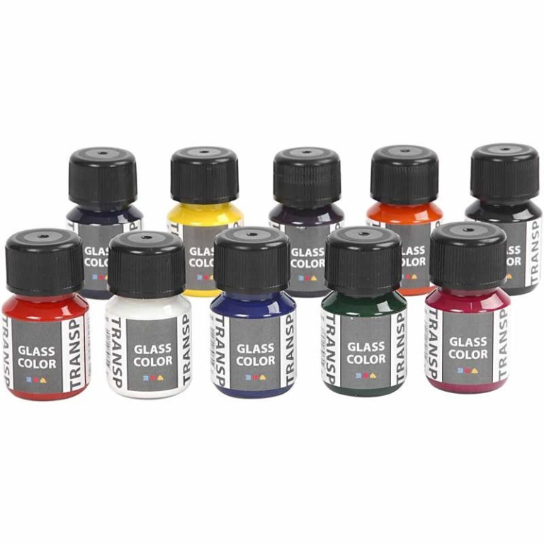CC Glasfarbe Transparent Set 10x30 ml