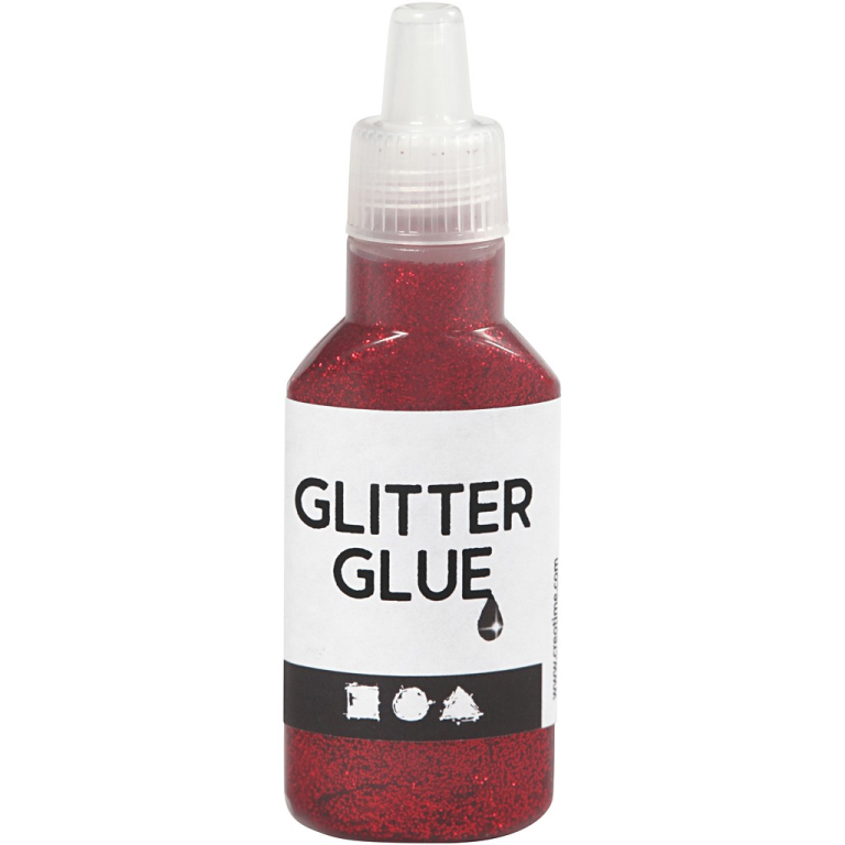 CC Glitzerkleber 25 ml Rot