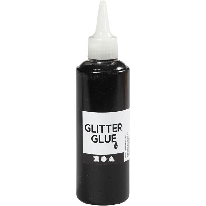 CC Glitterlijm 118 ml Zwart