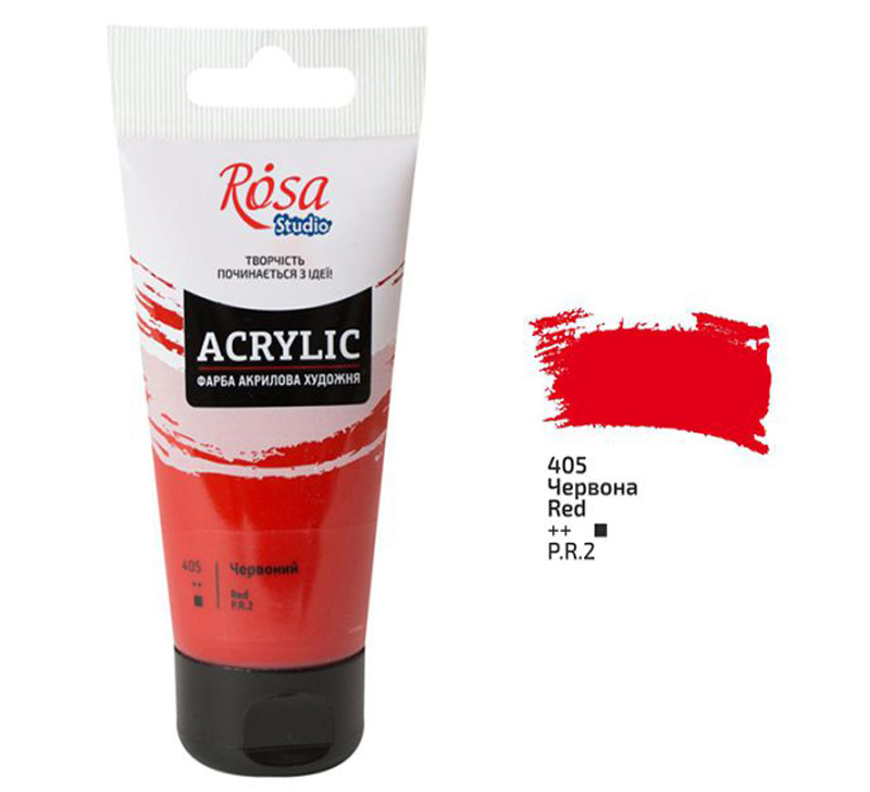 Rosa Studio Acrylverf 75 ml 405 Red