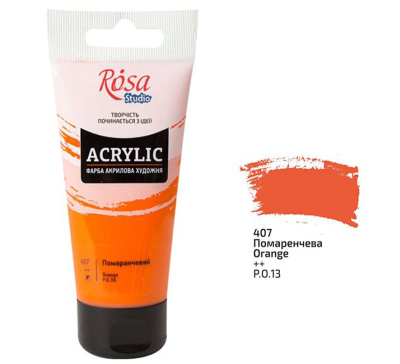 Rosa Studio Acrylfarbe 75 ml 407 Orange