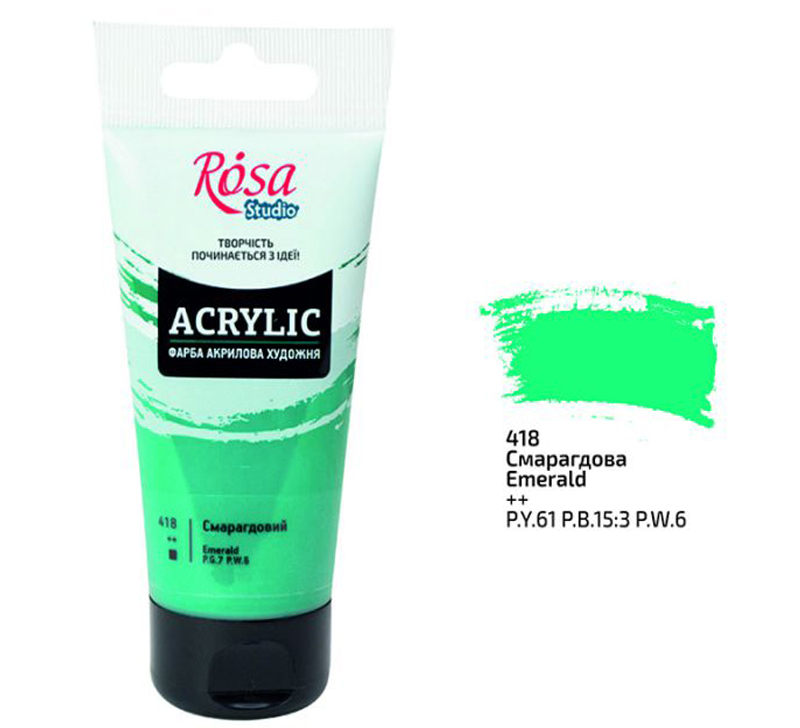 Rosa Studio Acrylverf 75 ml 418 Emerald