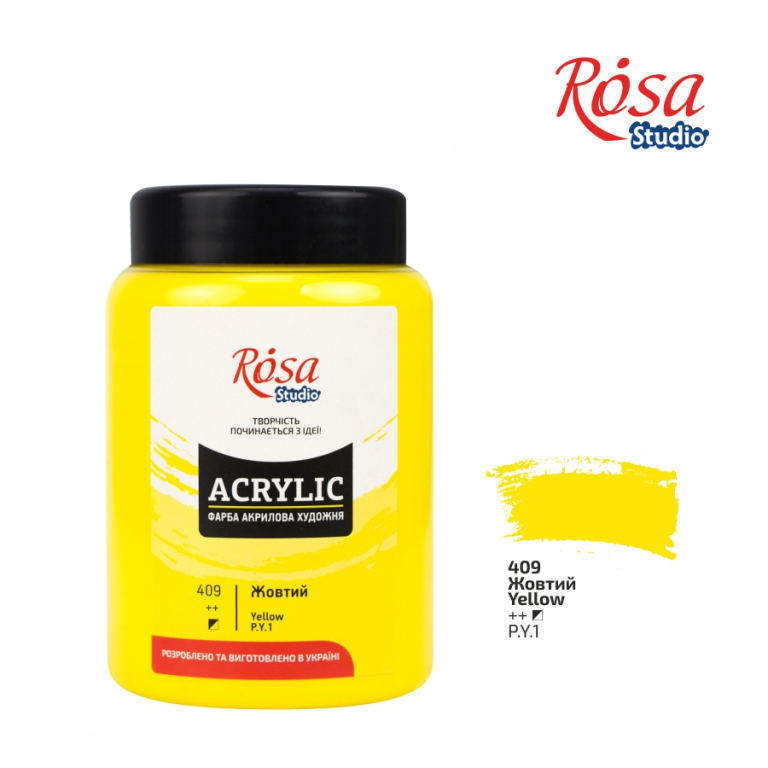 Rosa Studio Acrylic Paint 400 ml 409 Yellow