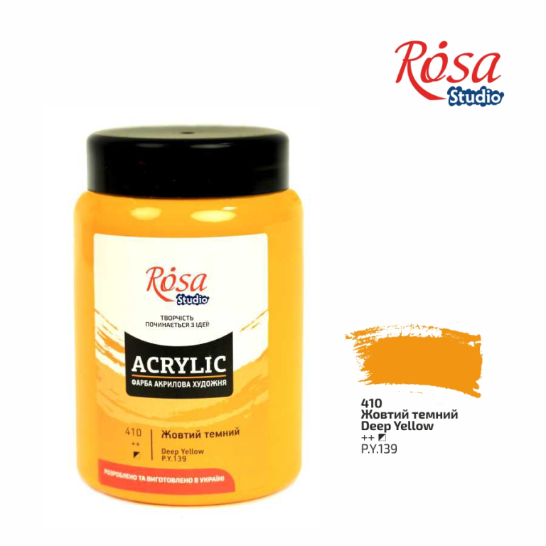 Rosa Studio Acrylfarbe 400 ml 410 Deep Yellow