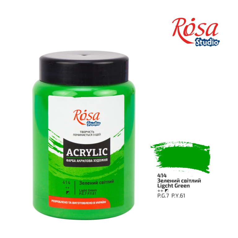 Rosa Studio Acrylfarbe 400 ml 414 Lichtgrün
