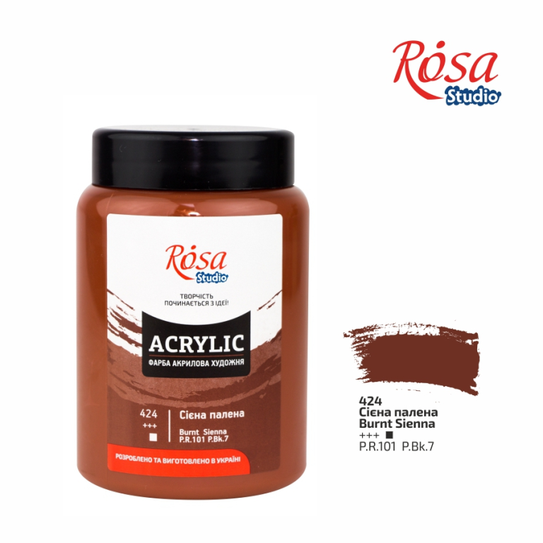 Rosa Studio Acrylverf 400 ml 424 Burnt Siena