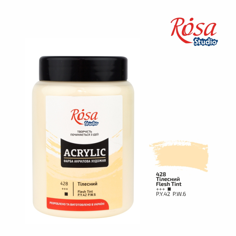 Rosa Studio Acrylic Paint 400 ml 428 Flesh Tint