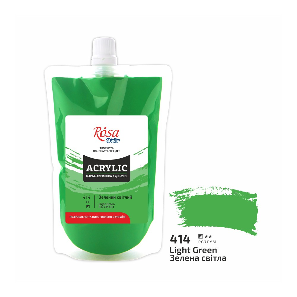 Rosa Studio Acrylverf Soft Pack 200 ml 414 Light Green
