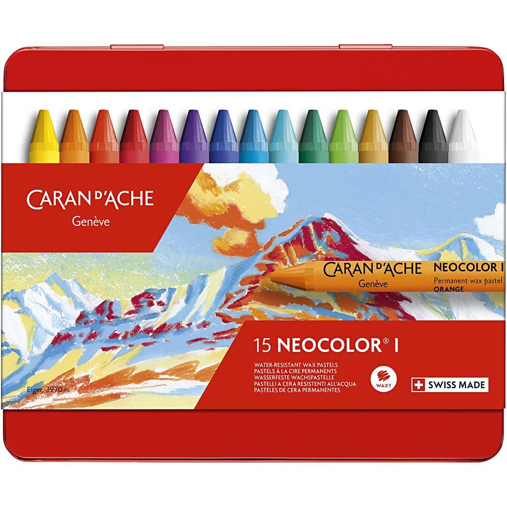 Caran d'Ache Neocolor I Wax Pastel Set of 15