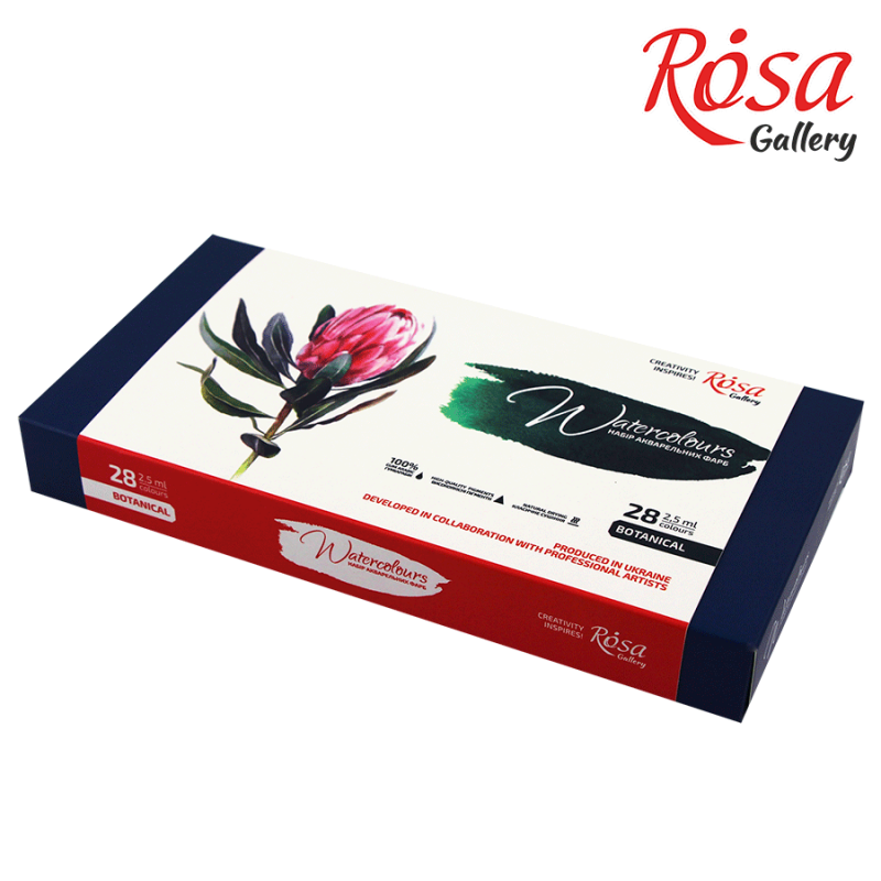 Rosa Gallery Aquarelverf Set Botanical 28 Pan