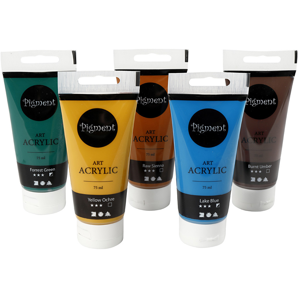 Pigment Art Acrylverf Set Natuurkleuren