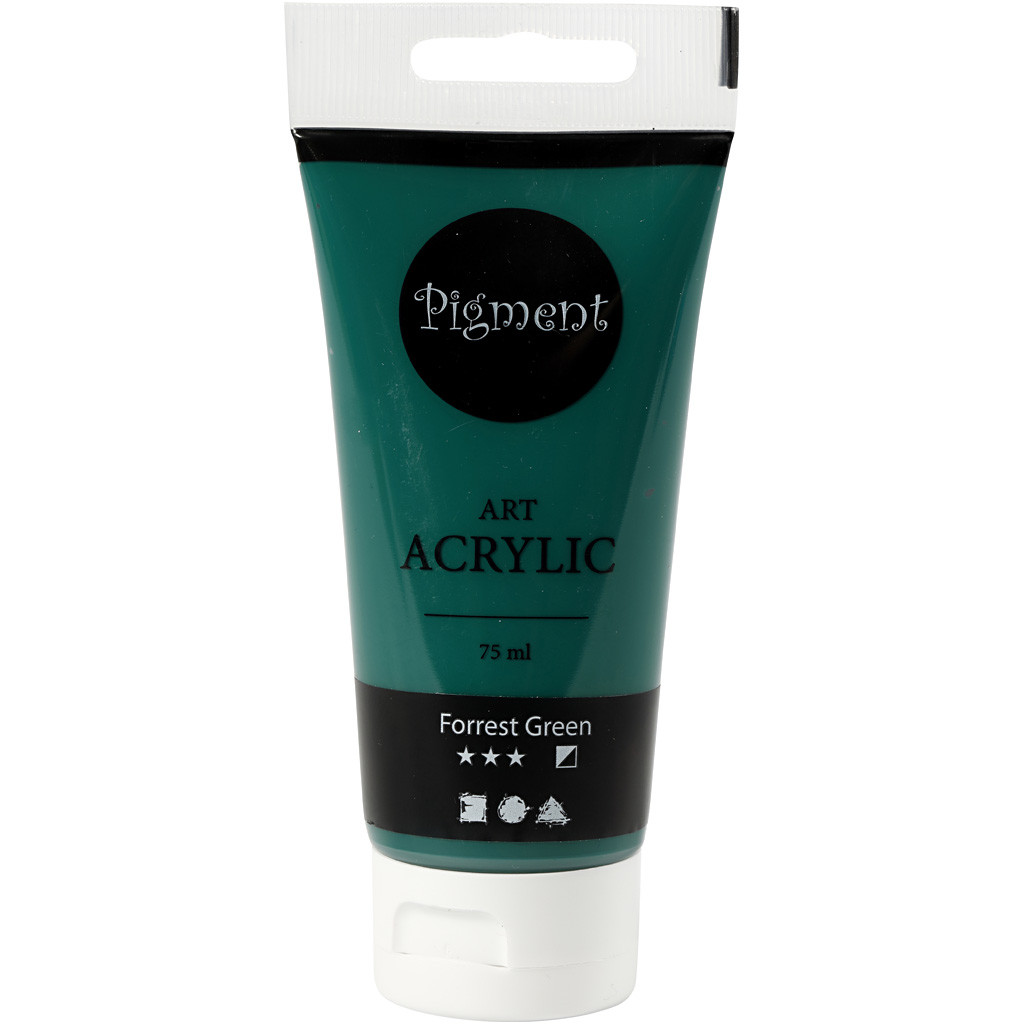 Pigment Art Acrylfarbe Tannengrün 75 ml