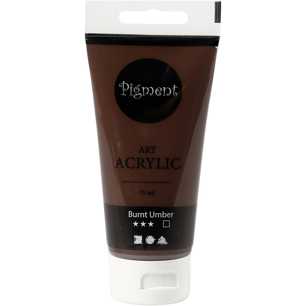 Pigment Art Acrylfarbe Siena Gebrannt 75 ml