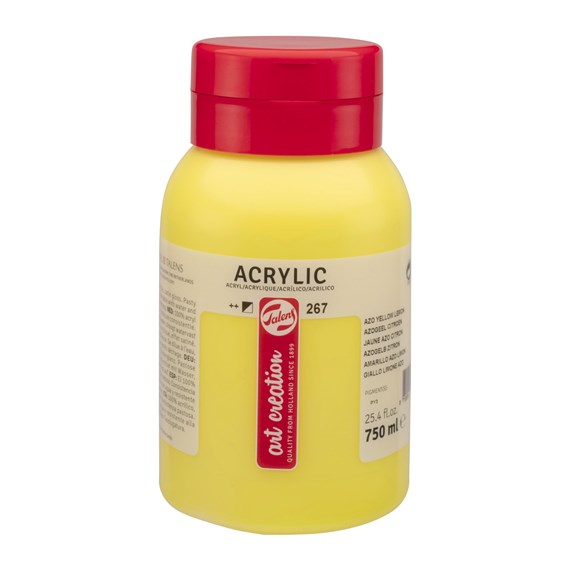 Talen Art Creation Acrylic Paint 267 Azo Yellow Lemon 750 ml