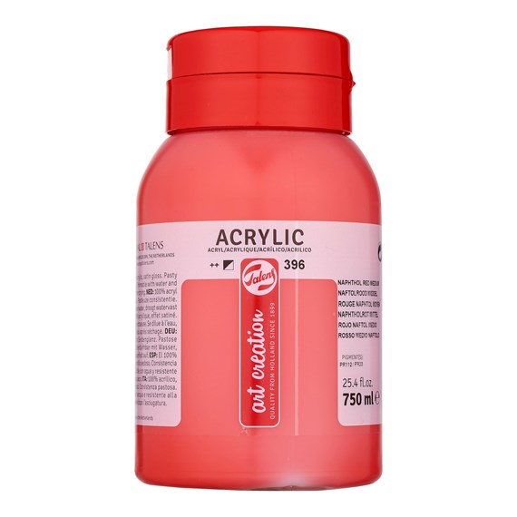 Talen Art Creation Acrylic Paint 396 Naphthol Red 750 ml