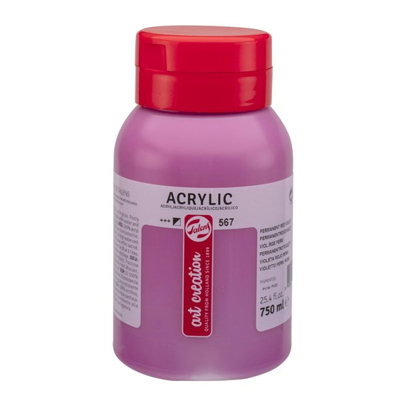 Talen Art Creation Acrylic Paint 567 Permanent Red Violet 750 ml