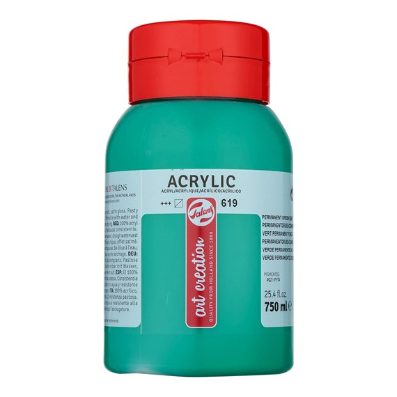 Talen Art Creation Acrylverf 619 Permanentgroen Donker 750 ml