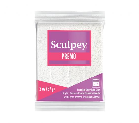 Sculpey Premo Frost White Glitter 57gr - Polymeerklei & Boetseerklei