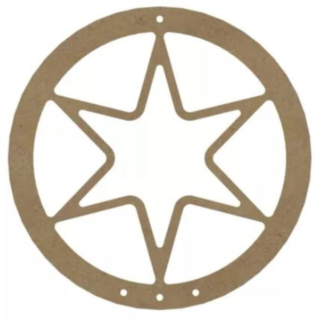 Gomille MDF Dreamcatcher Star with Ring